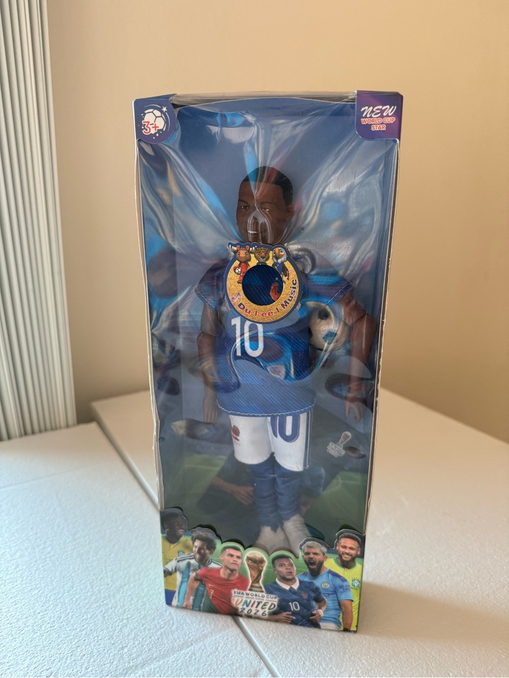 France Mbappe  Figure Toy  blue jersey